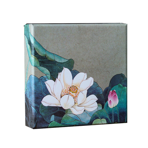 Chinese-style Gift Box Collection: Ring, Pendant, Bracelet and Jewelry Packaging Boxes with Lotus Decor