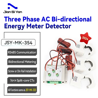 JSY-MK-354 500A Dinrail Bidirectional AC EnergyMeter Monitor