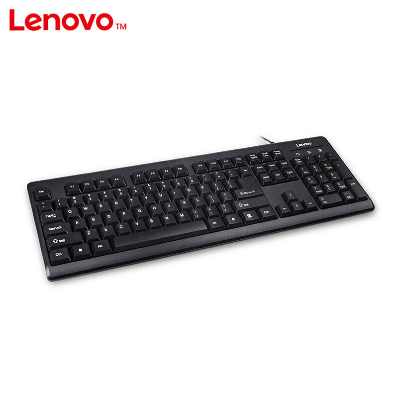 Lenovo (レノボ) キーボード有線キーボードK4800Sコンピュータオフィスキーボード黒|undefined