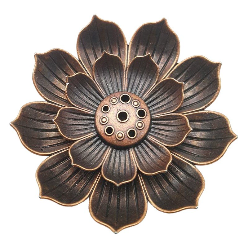 Держатель для благовоний из сплава лотоса Пористая линия курильница для благовоний держатель для благовоний точка для чайной церемонии подставка для благовоний держатель для благовоний тыквы