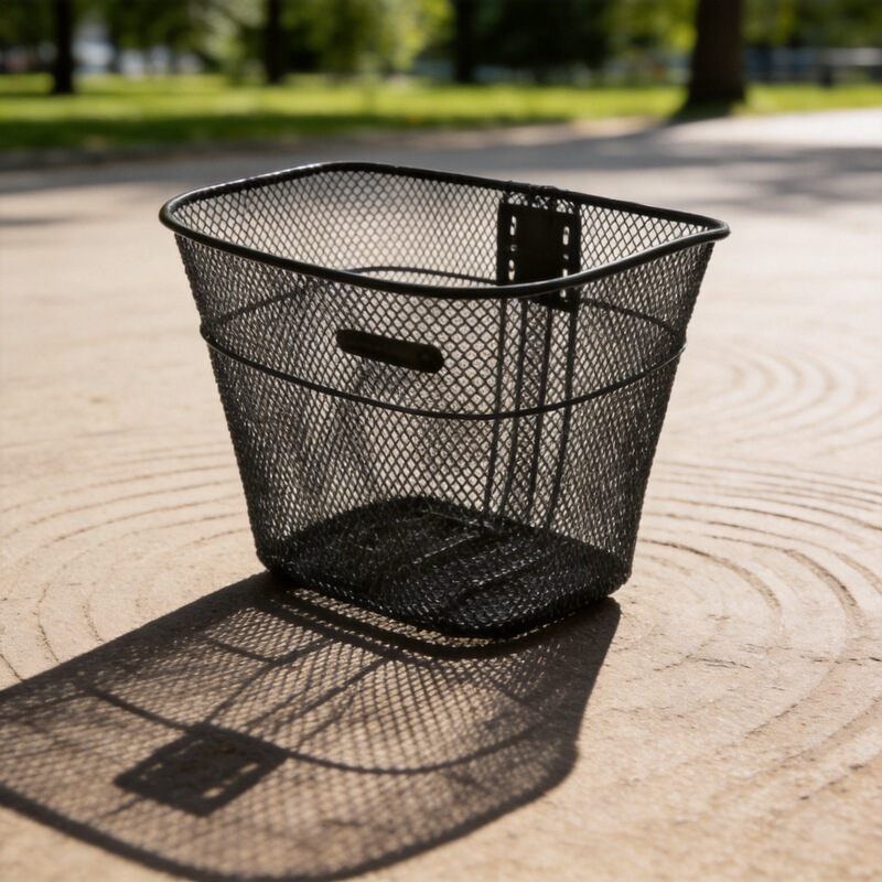 Bicycle Front Basket 24/26 Inch, Iron Mesh Basket, Metal Basket, Front-Mounted Basket