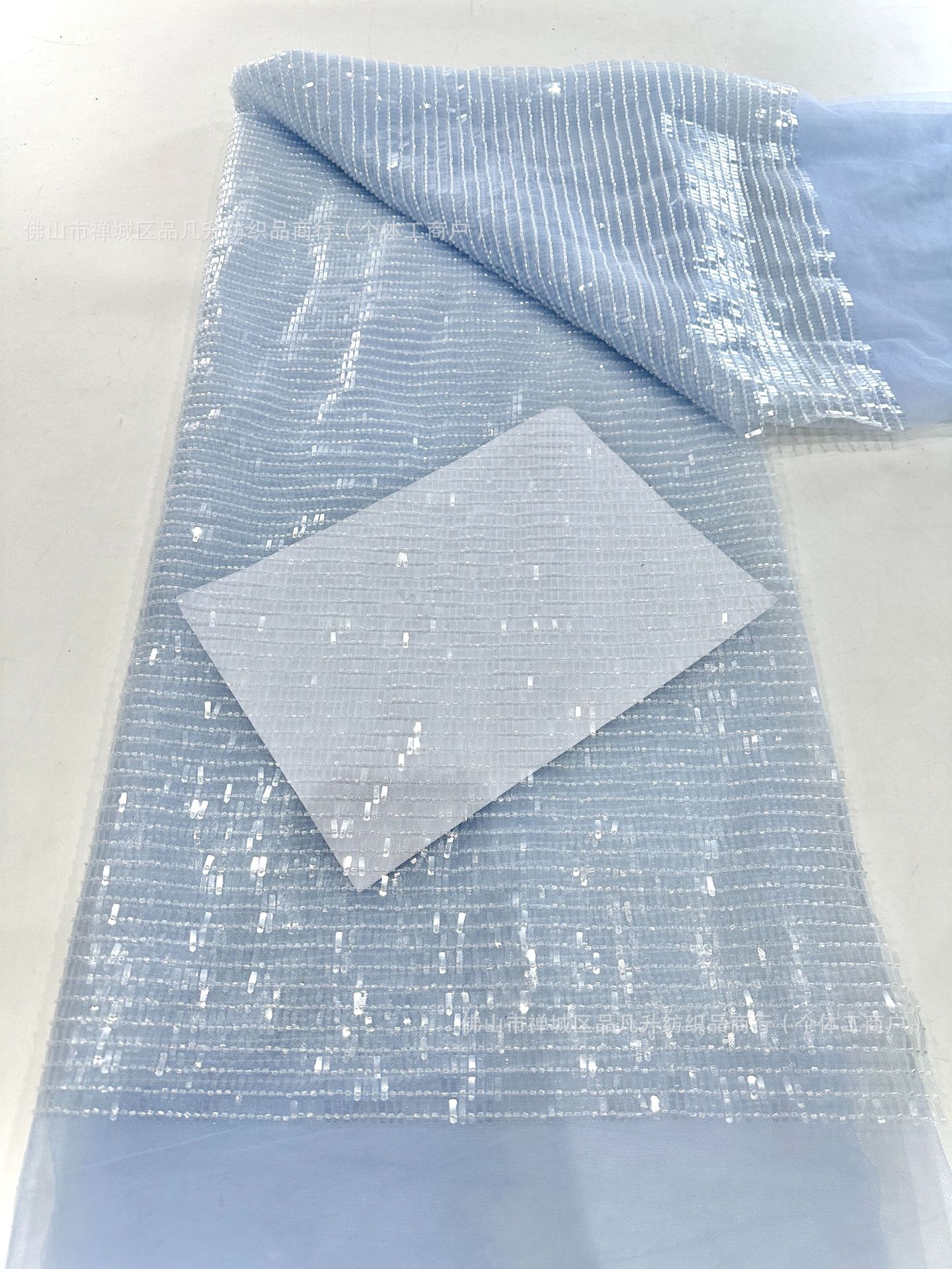 Tejido bordado Roll Sheet Sequin Tejido Gao Ding espectáculo festivo escenario de fiesta vestido de cena Tejido de moda