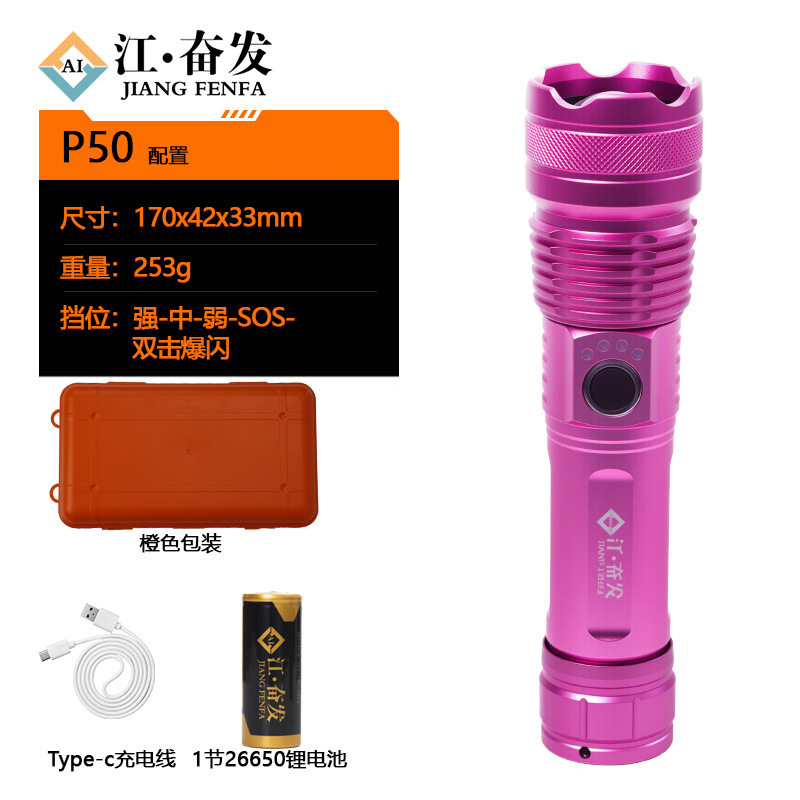 Linterna láser de luz fuerte explosión de larga duración de carga táctica multifuncional mini antorcha láser blanca al aire libre