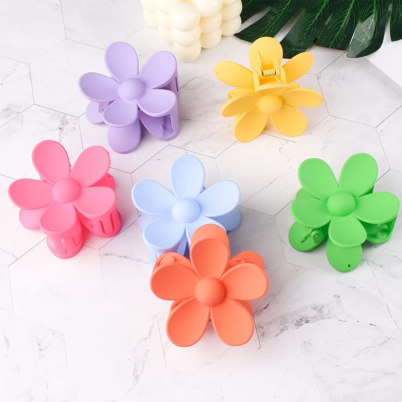 Sweet, Korean Style Style Sweet Korean Style Women's Plumeria Plastic Stoving Varnish Hair Claws