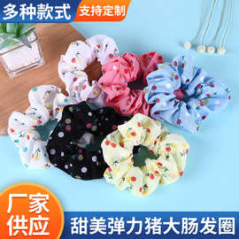 欧美猪大肠发圈 韩版饰品头绳女 高弹力无接缝皮筋发饰 头绳批发