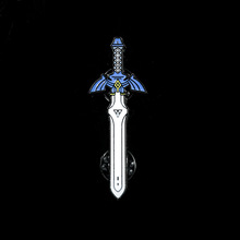 Zelda塞尔达传说游戏周边金属徽章王国之泪大师之剑宝剑胸针配饰