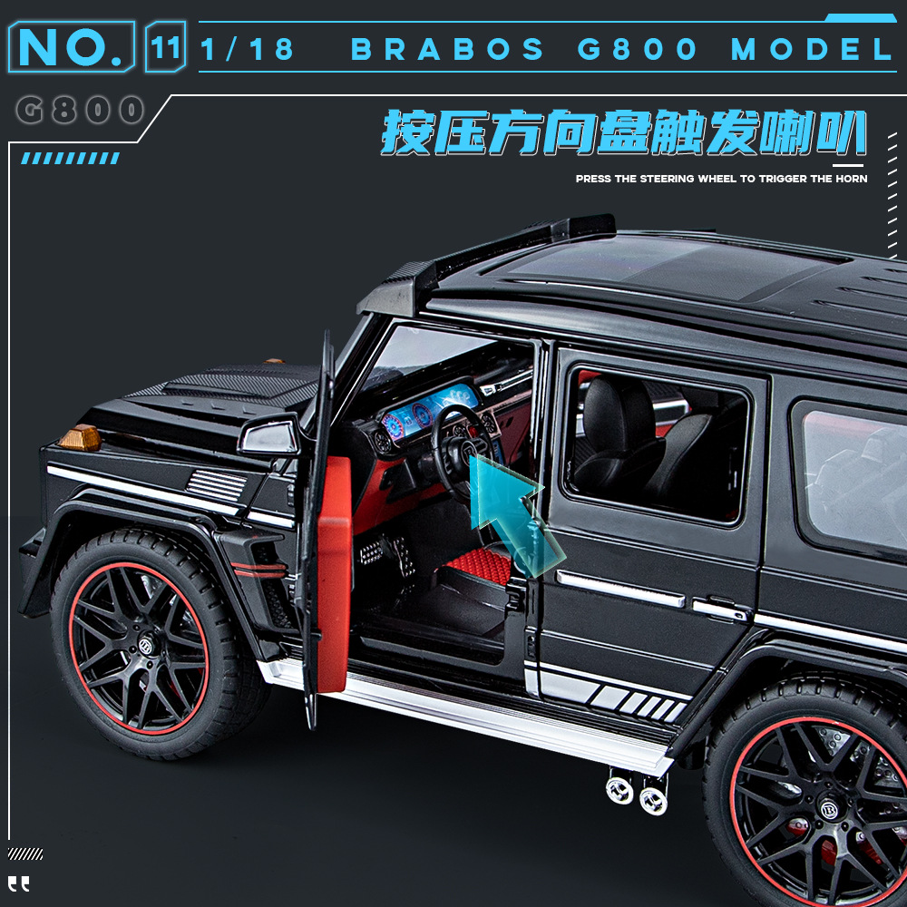 1:18 Babos G800 versión de spray modelo de vehículo todoterreno de aleación para niños juguetes regalos cruzados venta al por mayor