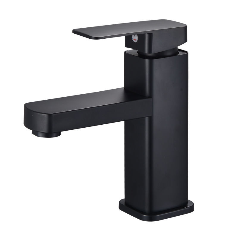 Grifo de un solo orificio, lavabo, grifo de baño, grifo a prueba de salpicaduras para el hogar de acero inoxidable, agua fría y caliente, doble uso Amazon
