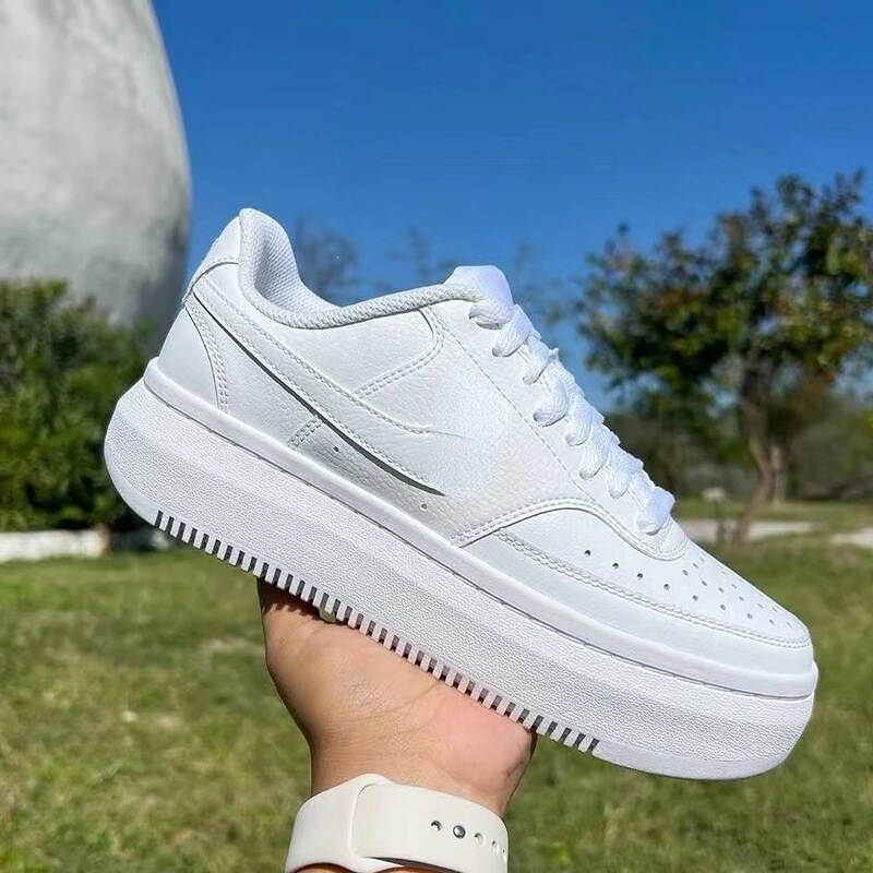 Putian Pure Original Court Low-Top Pure White Height-Increasing Thick-Soled Women's Sneakers Men's Casual Wear-Resistant Sneakers