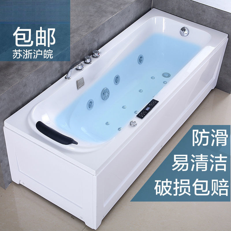 厚みのある自立型アクリル浴槽、ダブルスカート付き、サーモスタット加熱サーフマッサージバス、シンプルな浴槽、送料無料|undefined