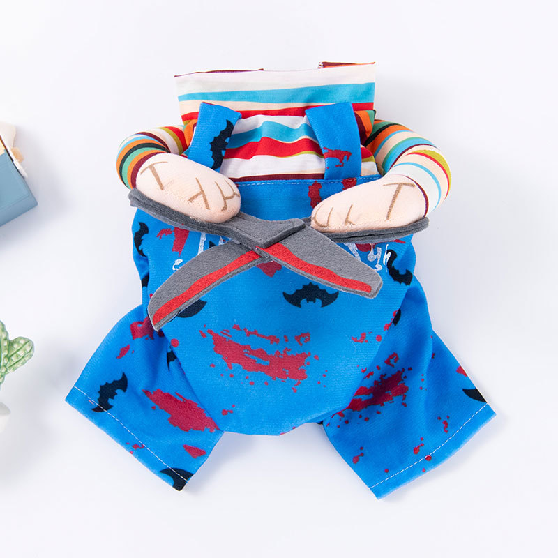 Transfronterizos Halloween mascotas piratas disfraz de gato pequeño y medio perro extraña ropa de mascotas al por mayor