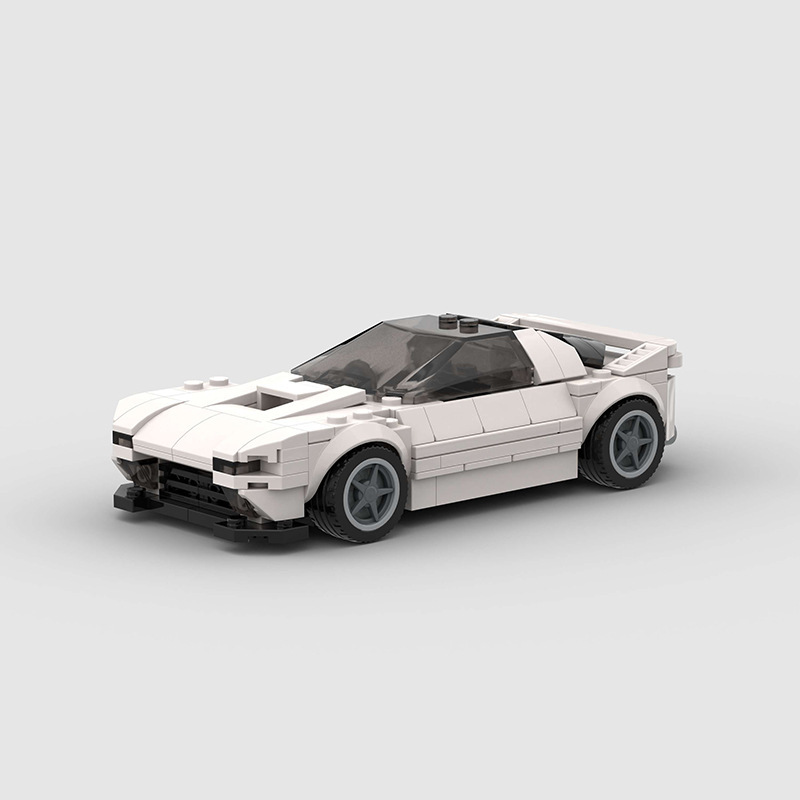 Racing car sports car moc model compatible with Lego small particle puzzle assembled Diy children's building blocks toys cross-border wholesale