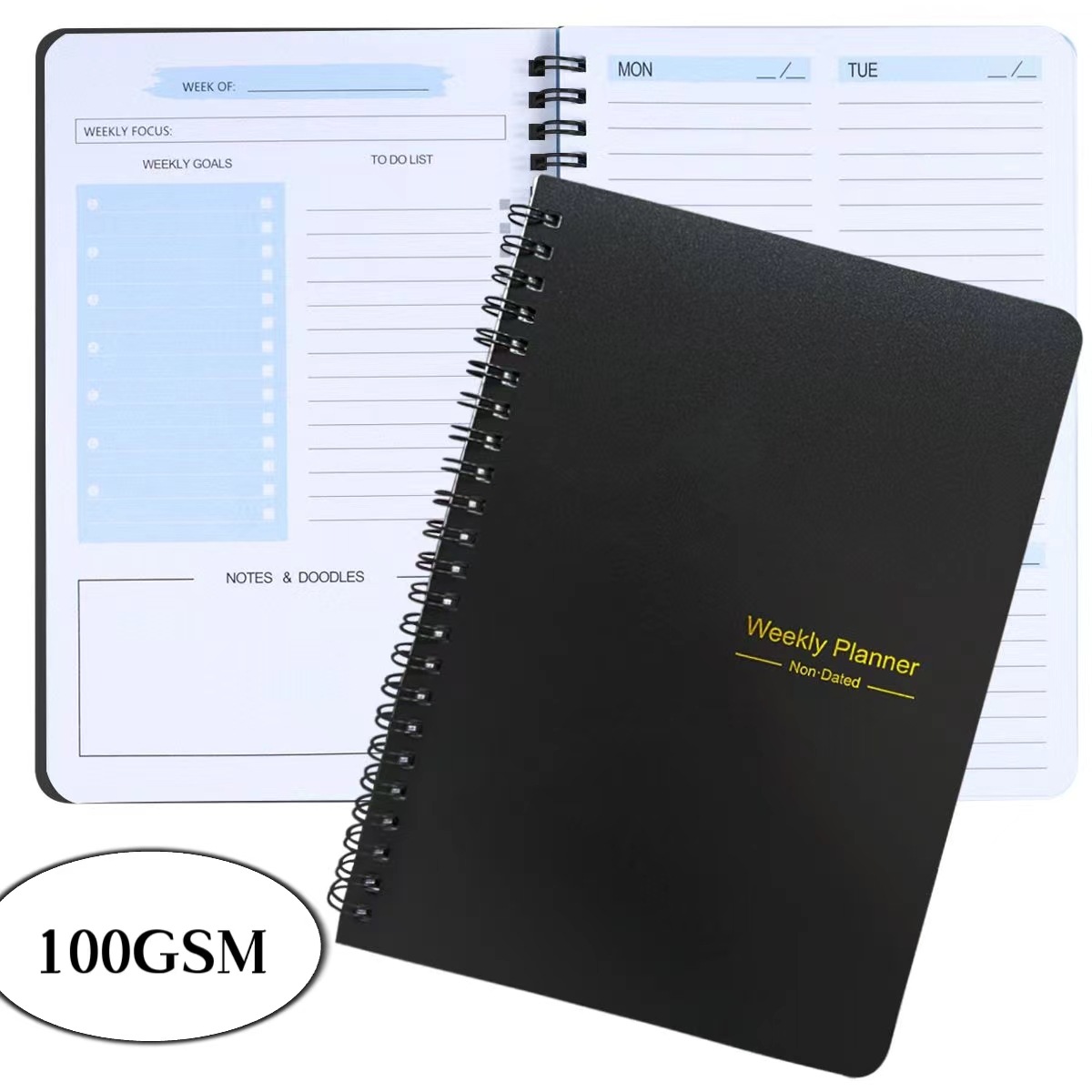 Transfronterizo Amazon libro diario inglés A5 bobina esta semana planes para llenar el suministro directo de fábrica portátil en stock