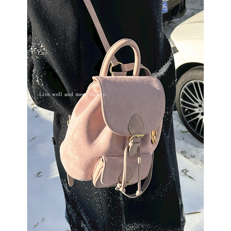 2024 New Women's Bag High End Shoulder Bag Women's Fashion Handheld Bucket Bag Small and Versatile Casual Backpack_voghion.com