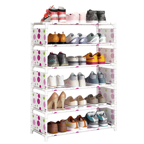 Shoe rack sturdy shoe cabinet dustproof multi-layer household storage small narrow for rental apartments and student dormitories