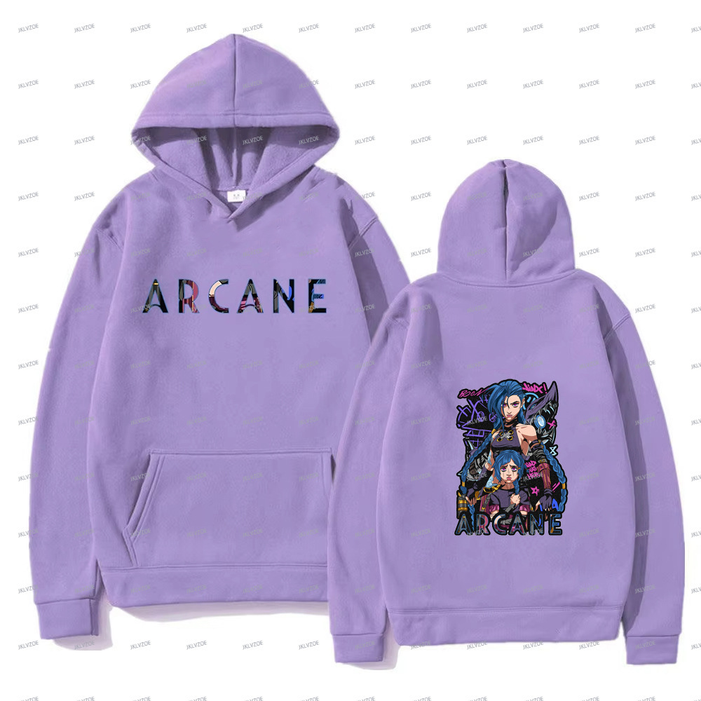 Arcane Jinx Hoodies Man Women Harajuku Clothing Hot Anime