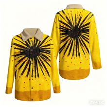 亚马逊速卖通跨境新品欧美风长款翻领双口袋加绒棉服外套男秋冬款