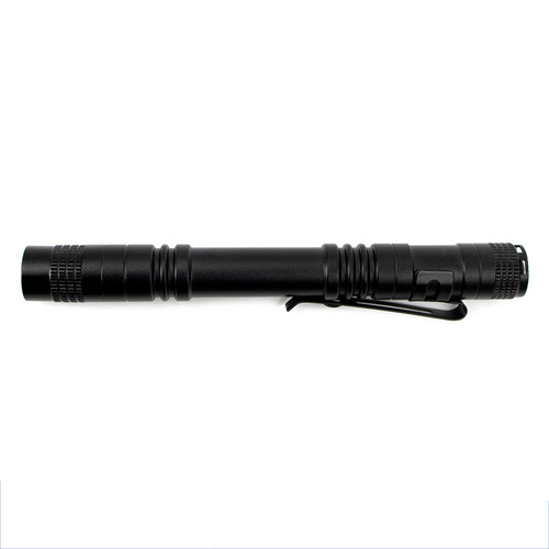 Cross-border LED strong light pocket flashlight aluminum alloy AAA*2 batteries outdoor portable pen clip flashlight