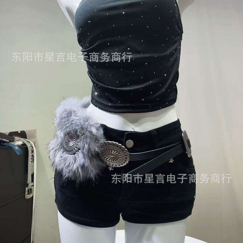 2025 Plush Belt Versatile High Street Niche Stylish Belt Clothing Decoration Y2K Slimming Look Girdle Sexy Retro 2025 Plush Belt Versatile High Street Niche Stylish Belt Clothing Decoration Y2K Slimming Look Girdle Sexy Retro