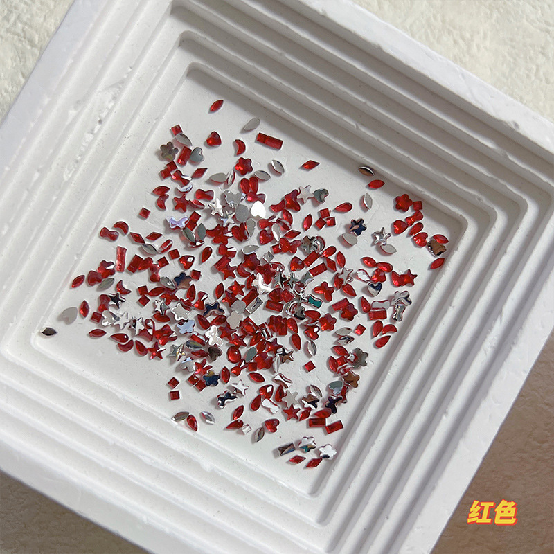 6#특소 평면 다이아몬드 [빅 레드] 100개 이상