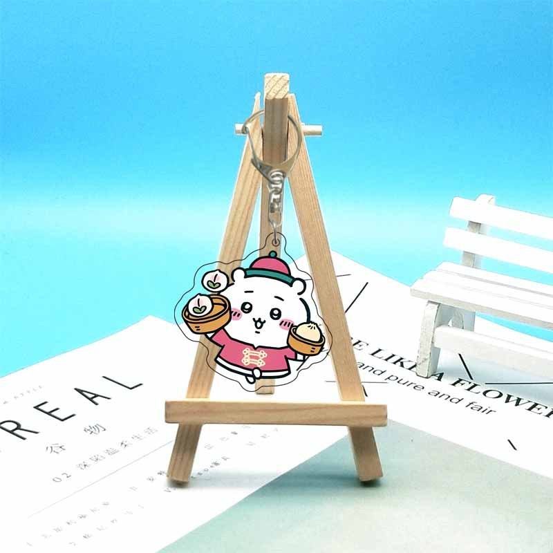 chiikawa ジイカワ ハチ小八 ins 漫画かわいいランドセル小さなペンダントアクリルキーホルダー|undefined