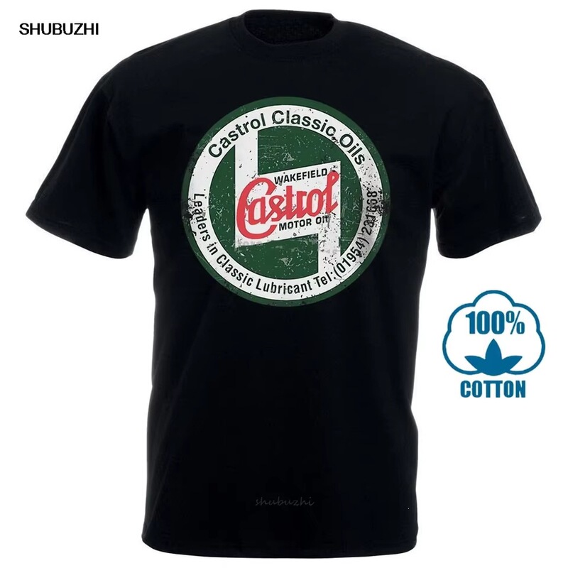 New Castrol Retro Logo T-Shirt Vintage Classic Retro Oil Racing Cool Casual Pride T-Shirt Men's Unisex New