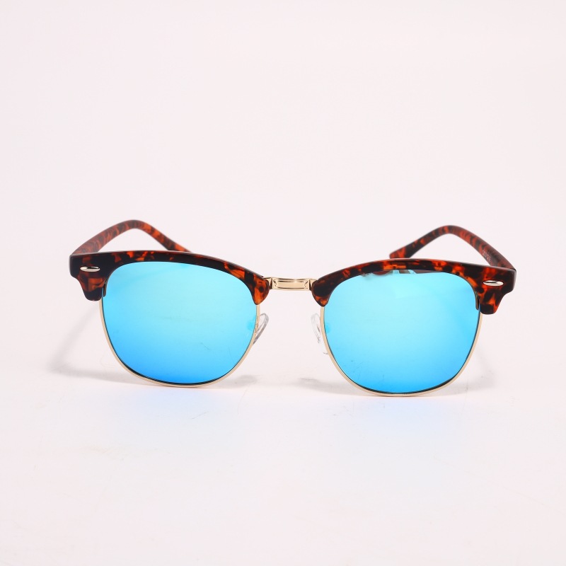 모래 콩 꽃 골드 프레임 아이스 블루