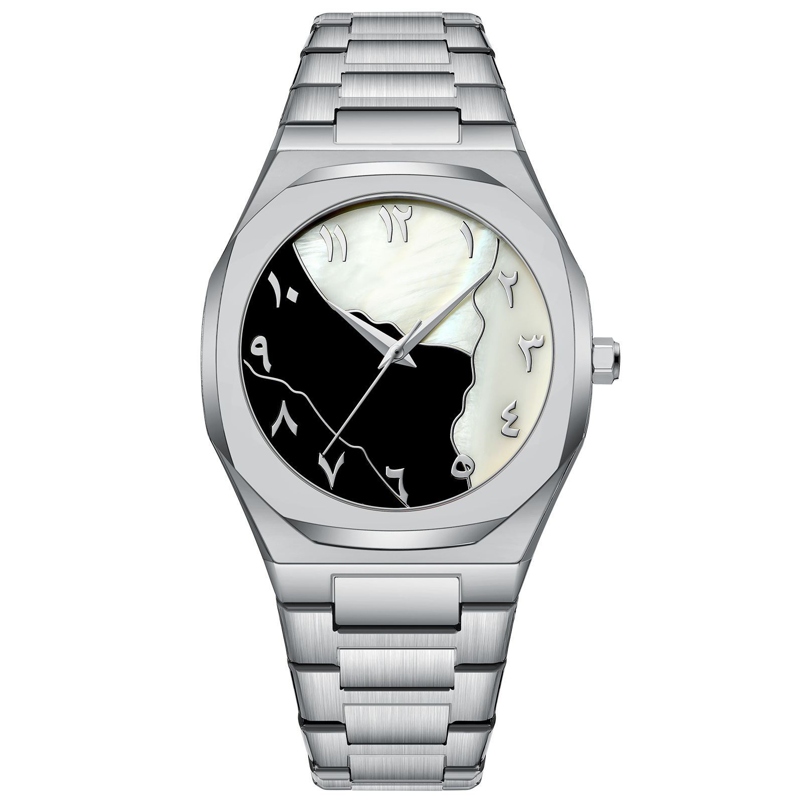 140g Weight Tempered Glass Mirror Material Stainless Steel Strap Material Watch Classification Pointer Display Type Double Side Snaps Buckle Style Diamond Dial Shape Daily, Street Occasion Quartz Movement Solid Color Pattern All Seasons Season Men's Gender Business, Classic Style Style Business Classic Style Solid Color Double Side Snaps Quartz Watch 12