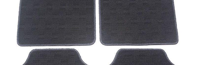 Car mat for cleaning, anti-slip, anti-dirt, easy to clean, full protection mat, TPE wrap-around mat, suitable for cars, with a velvet surface