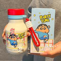 蜡笔小新不锈钢保温杯2025新款高颜值儿童水杯子学生上学专用便携