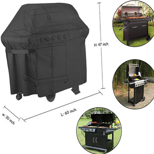 Garden BBQ Oven Dust Cover Outdoor BBQ Grill Rain-proof Sun-proof Protective Cover Oxford Cloth Picnic Storage Bag