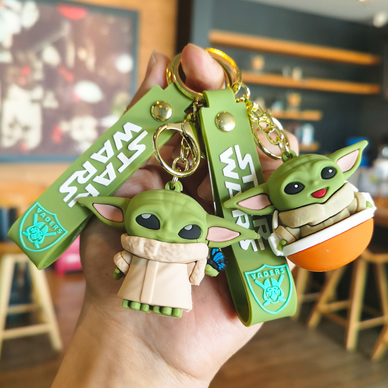 Star Wars Baby Yoda Bag Pendant Cartoon Keychain Car Ornament Doll Keychain Doll Gift Star Wars Baby Yoda Bag Pendant Cartoon Keychain Car Ornament Doll Keychain Doll Gift