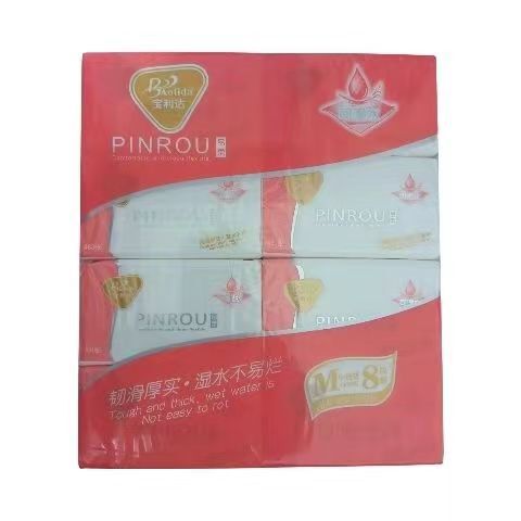 Baolida Tissue Paper Soft Facial Tissue 480 Sheets/Pack, Water-Resistant Napkin Paper, Household Durable, Flexible, Water-Resistant