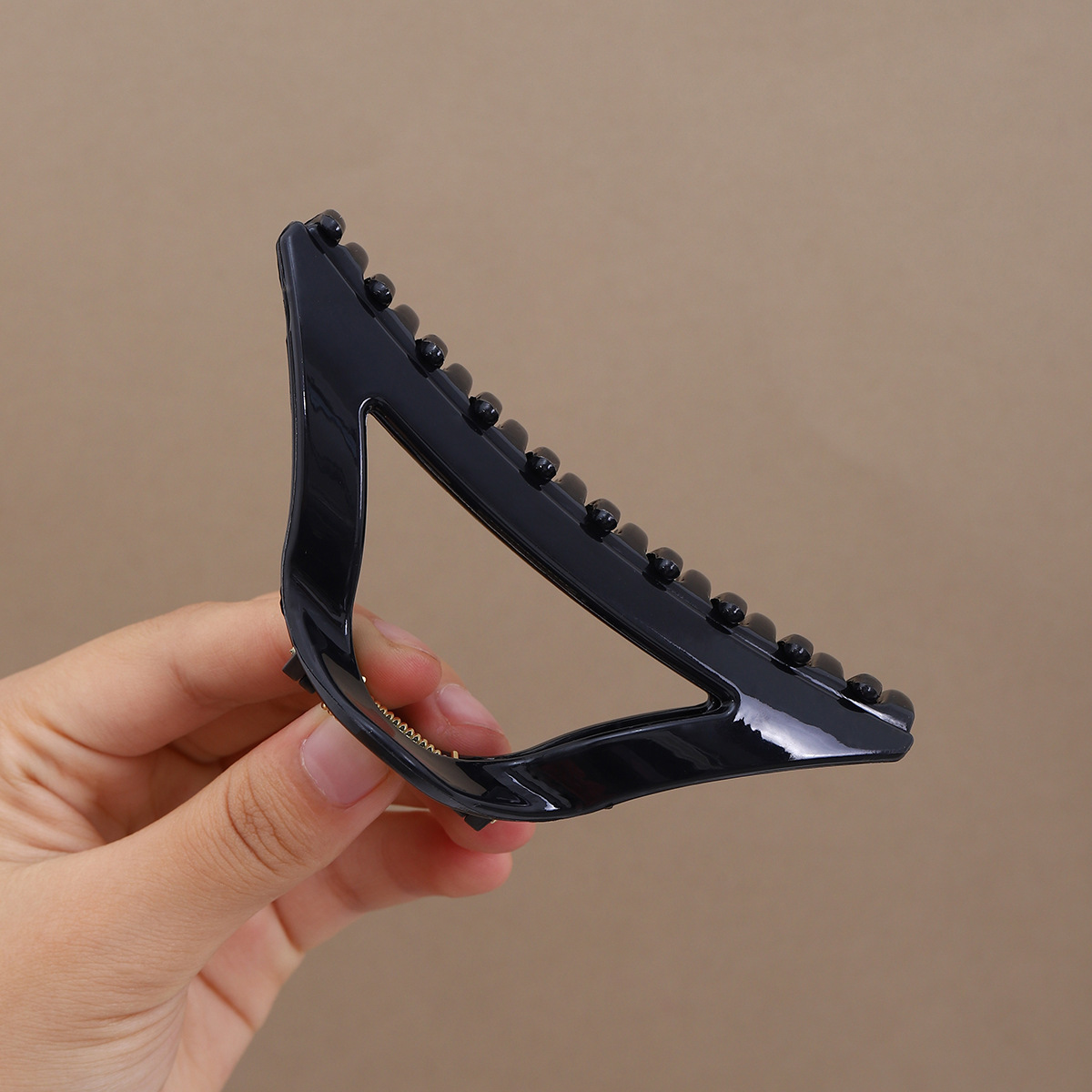 Pequeño cuadrado suave silicona clip para el cabello clip para el cabello suave anti-choque protección de la cabeza de back clip para el cabello resistente a caídas clip para el cabello duradero