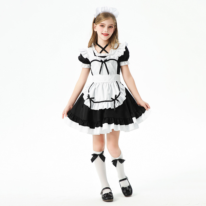 Children's Day Maid Outfit Children's Clothing Lolita Pastoral Style Farm Girl Princess Lolita Dress