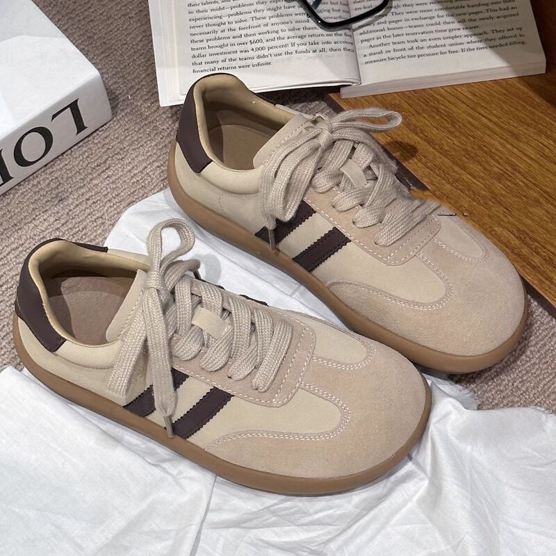 Cross-border Mango Toe Retro GAT Training Shoes, New Versatile Round-Toe Sneakers, Flat, Lightweight, Breathable Casual Shoes