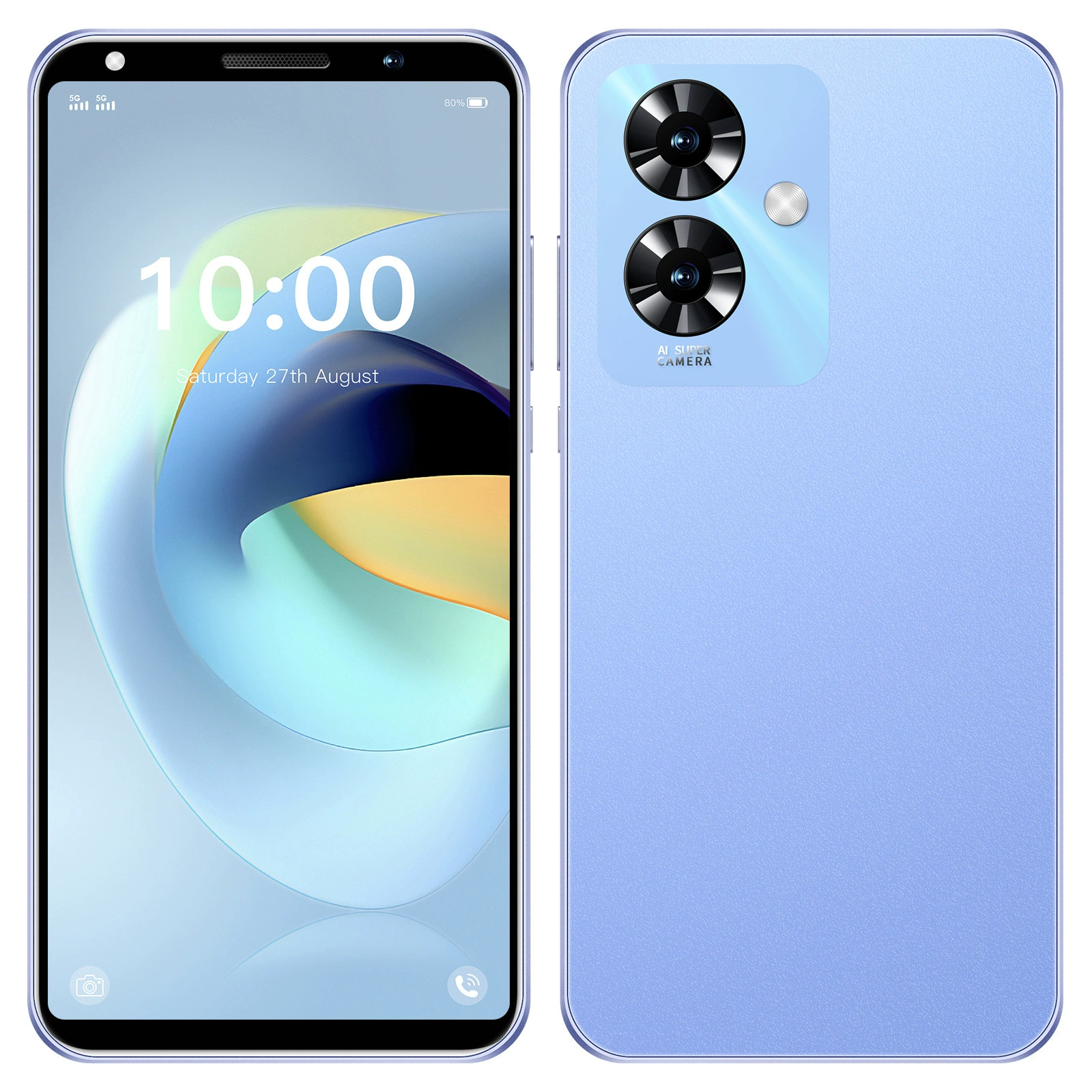 Смартфон Note 60 5.5 дюйма, 16 ГБ Android, в двух цветах (чёрный/синий)