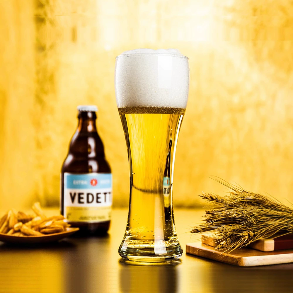 Lemeyer Прозрачное стекло Тонкая Пшеница Пивная чашка Талия Плотный сок Zapai Cup Ресторан Водный бар Кубок Геркулеса