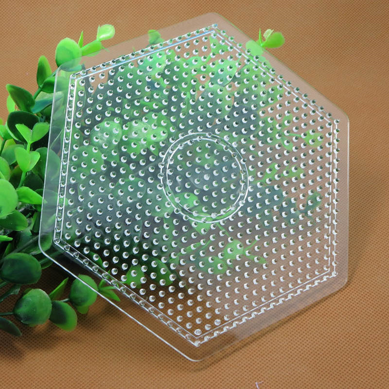 5mm spelling bean board template, large square splicable template, large round six-sided bean board diy children's toy