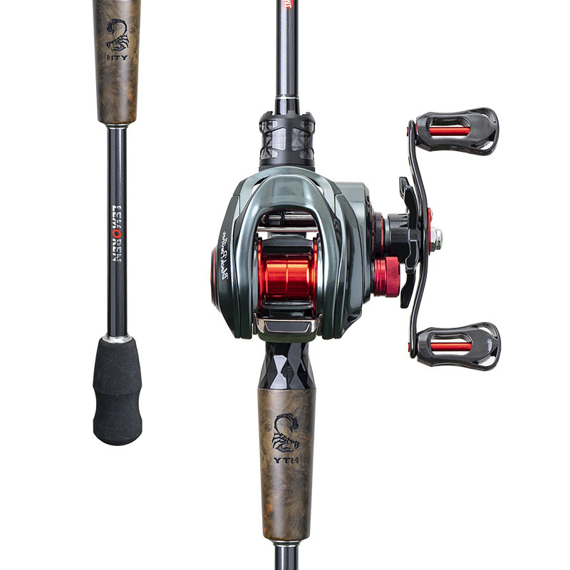 魔人魔影ML路亜竿紡績車輪水滴セット炭素遠投スズキの口を長くして釣り竿路亜