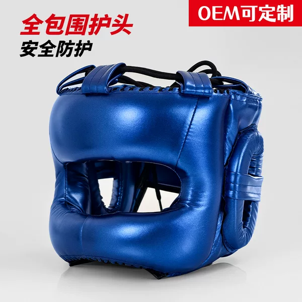Boxing Crossbar Head Protection Fully Enclosed Protective Helmet for Adults, Unisex, for Actual Competition, Training, Fighting, and Sanda