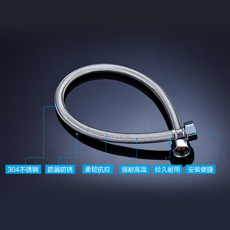 Jomoo 304 ステンレス鋼編組パイプ拡張防爆高圧高温給湯器トイレ温水および冷水入口ホース|undefined