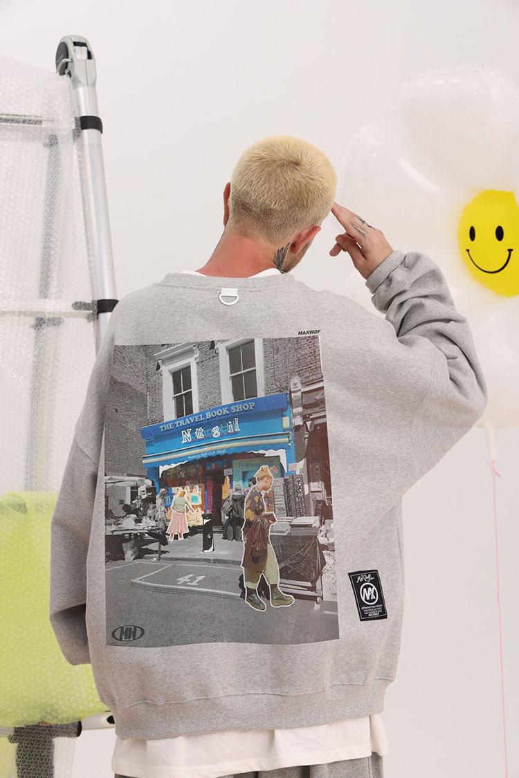 Men's Clothing round neck pullover sweater heavyweight high street original designer brand Japanese couple style _voghion.com