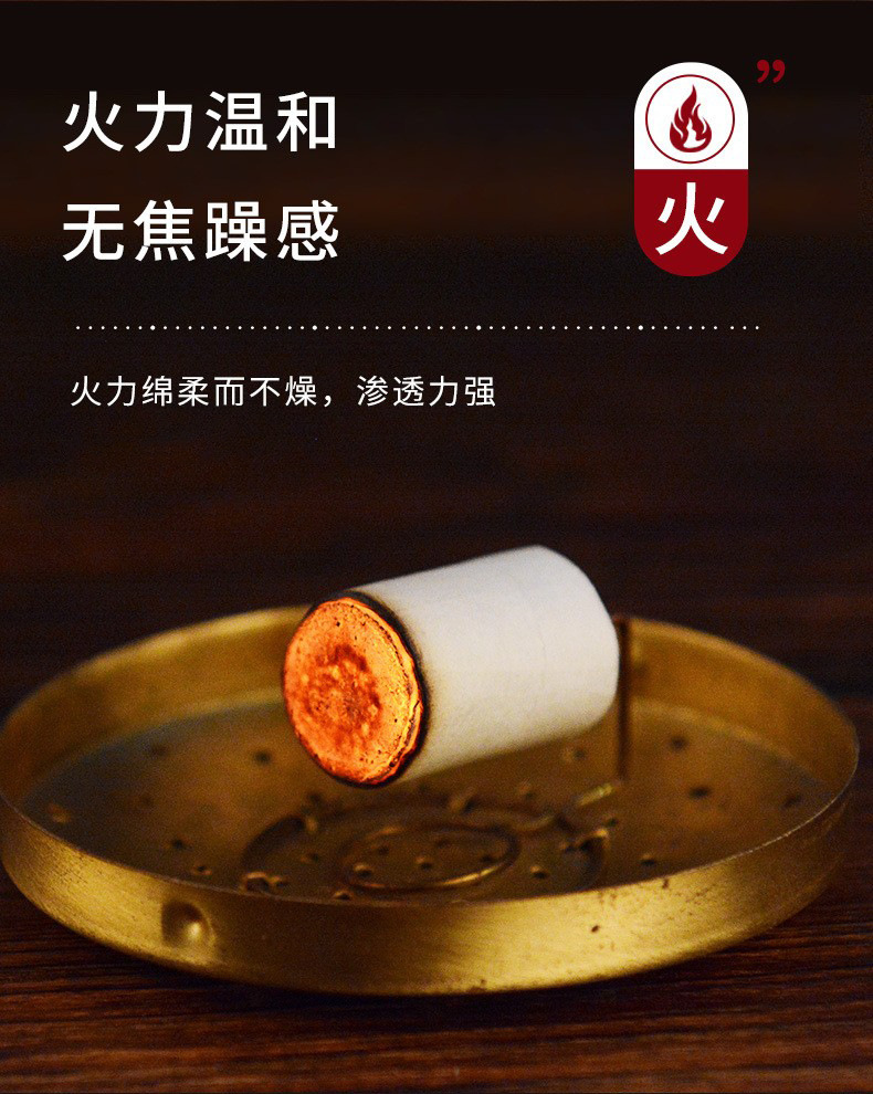 Luying Moxa Cones Ai Zhu 54 Pieces Aged Moxibustion Sticks 18x27mm for Home Warming Use quality and texture