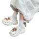 Cute Thick-soled Increased EVA Hole Shoes Women's 2025 New Summer Wear Non-slip Deodorant Beach Baotou Slippers