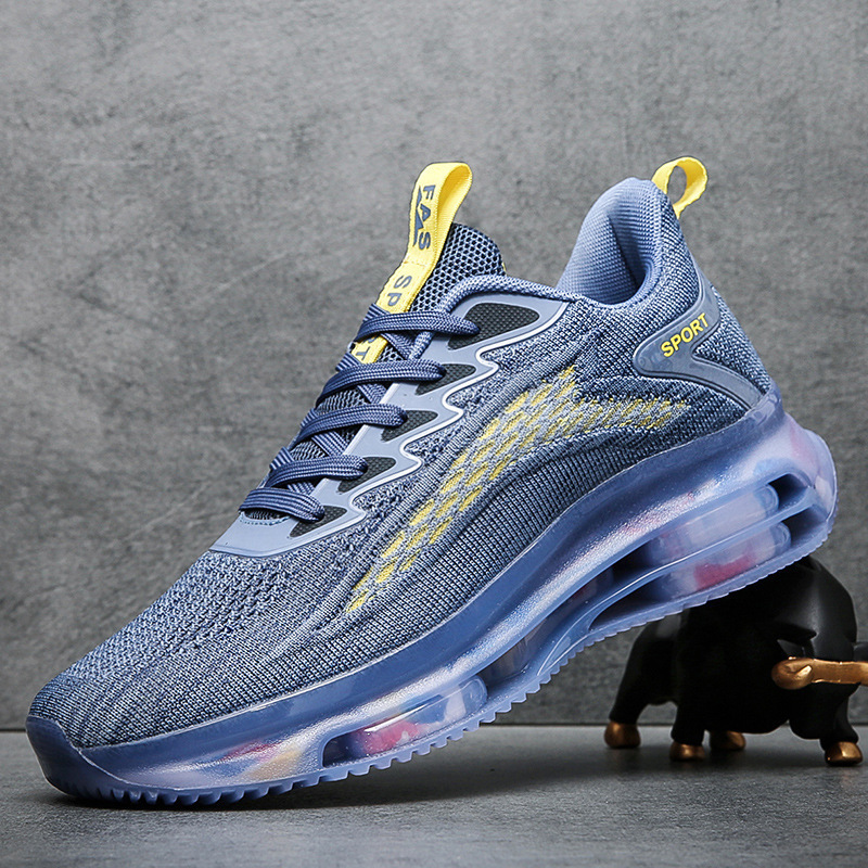 Cross-Border Men's autumn and winter fashion shoes breathable boys fashion brand sports shoes running net shoes youth blade air cushion shoes