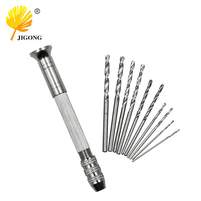 Мини ручная скрученная сверлильный ручной сверлильный станок Древесный янтарь модель оливкового ядра перфоратора Вэнь играть ручной инструмент для перфорации