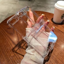 三星ZFlip6手机壳ZFlip5手机透明保护套三件套连体全包铰链ZFlip3