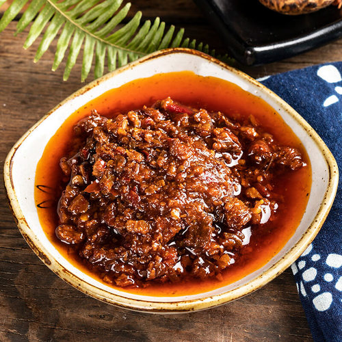 Yunnan specialty mushroom meat sauce, rice sauce, chili sauce, noodle sauce, miscellaneous sauce for rice, mushroom dipping sauce