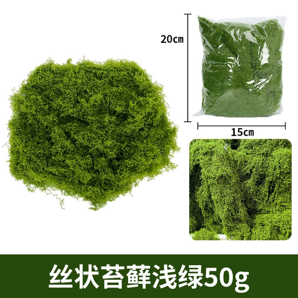 Light green moss shredded 50g